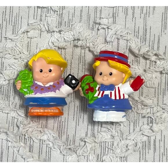 Fisher Price Little People Airplane Ride Amusement Fun Park 1993 w Figures - Picture 3 of 8